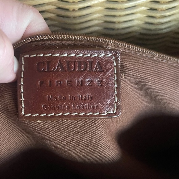 Vintage Claudia Firenze Brown Leather Saddle Shoulder Bag - Picture 12 of 12